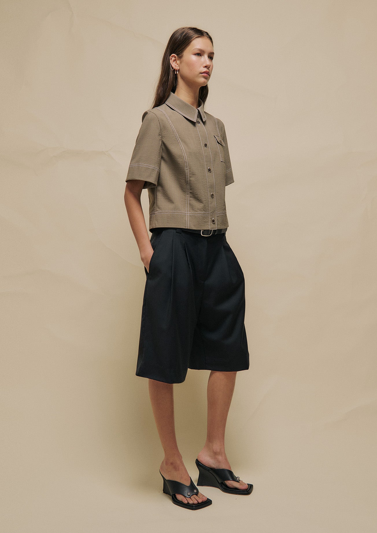 PRE ORDER: BEA CROPPED SHIRT