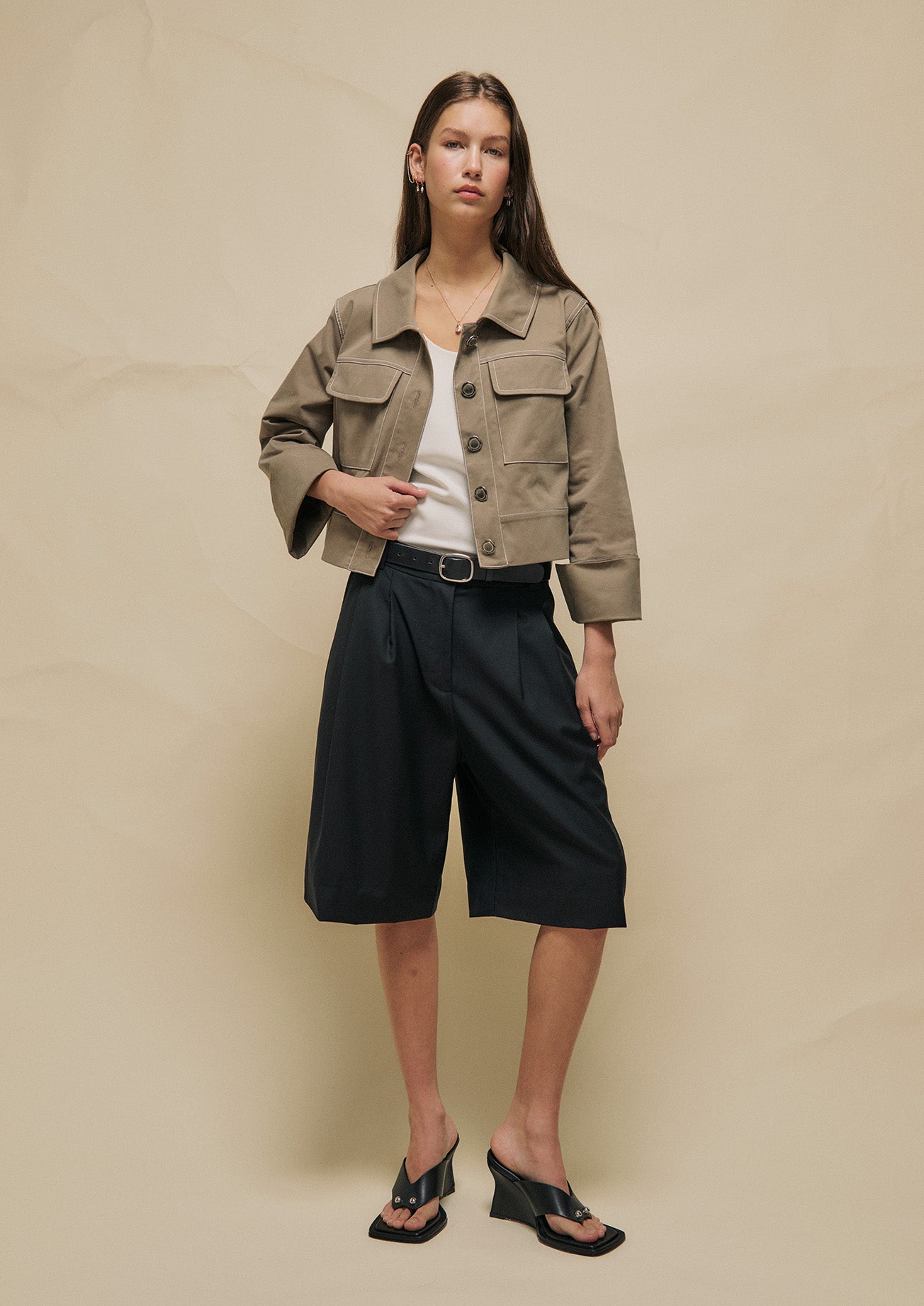 PRE ORDER: BEAU CROPPED WORKER JACKET