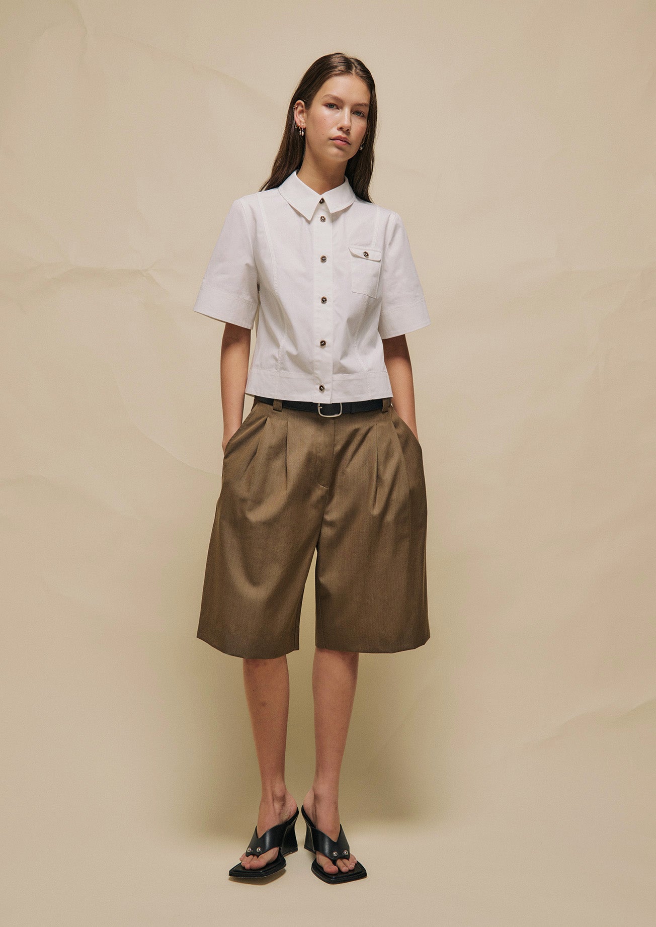 PRE ORDER: BEA CROPPED SHIRT