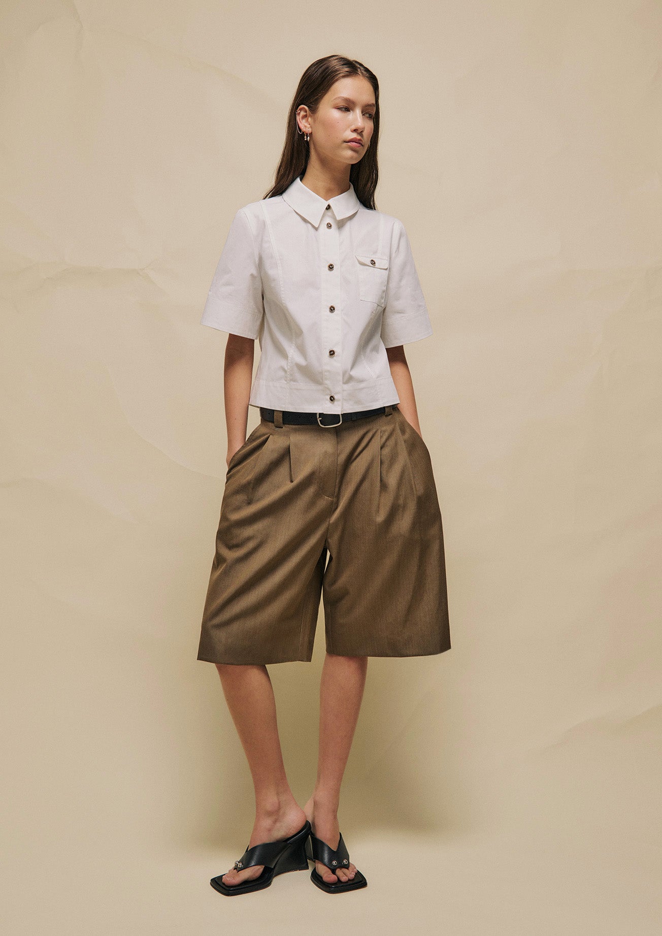 PRE ORDER: BEA CROPPED SHIRT