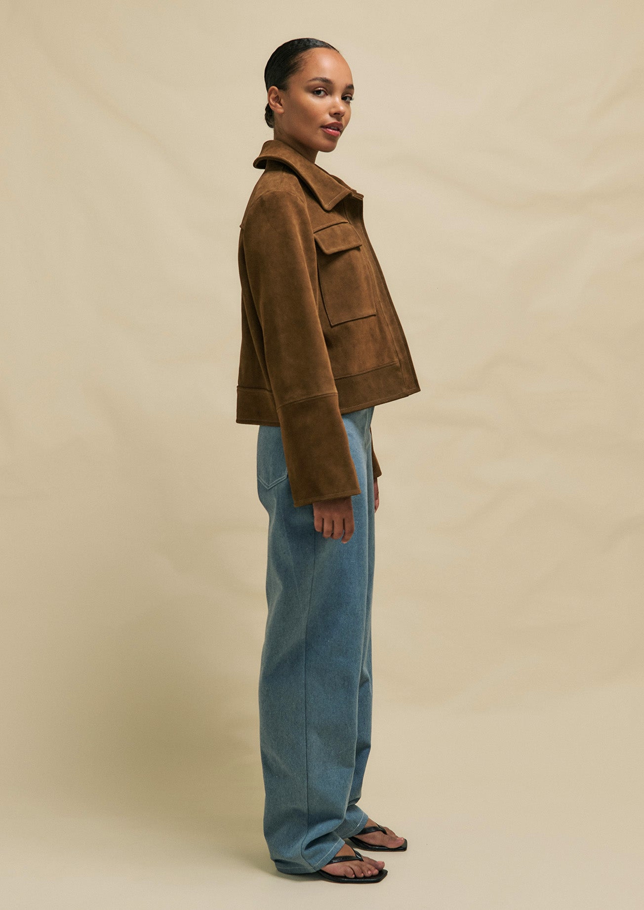 SUEDE MORRISSEY JACKET