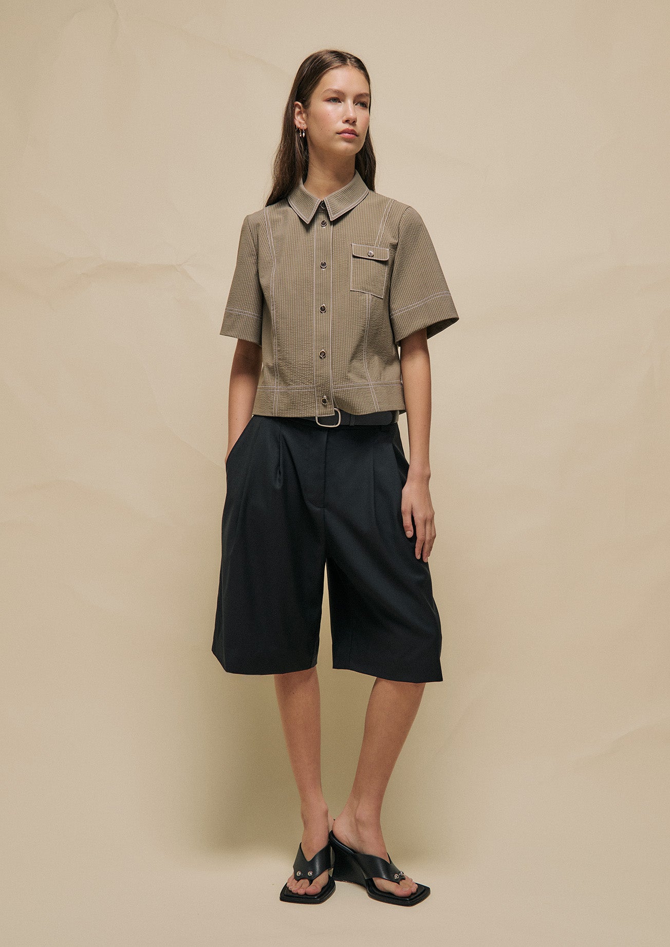 PRE ORDER: BEA CROPPED SHIRT