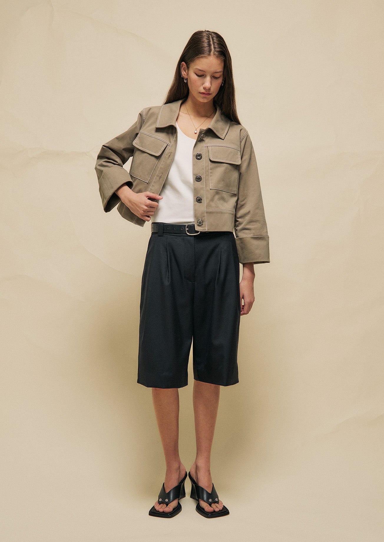 PRE ORDER: BEAU CROPPED WORKER JACKET