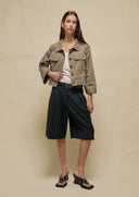 BEAU CROPPED WORKER JACKET
