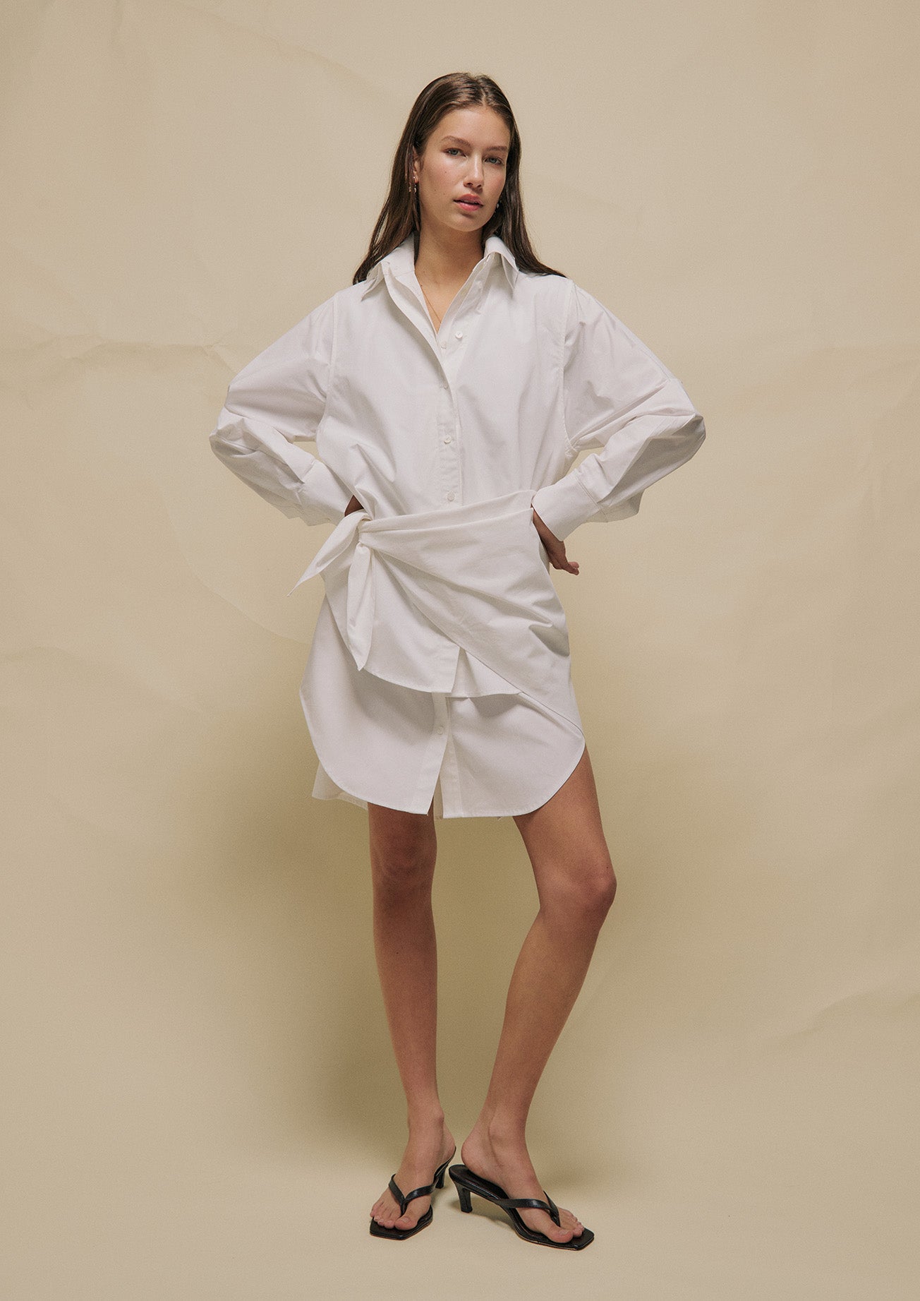 PRE ORDER: SALINA DECONSTRUCTED SHIRT DRESS
